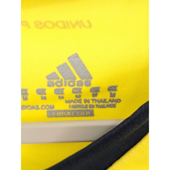 Adidas Climacool Yellow Columbia Soccer Logo Futbol Jersey Size Small - Picture 4 of 8